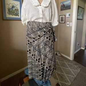 A faux wrap skirt by Maeve